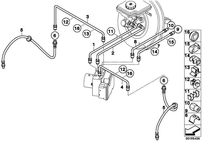BMW純正ブレーキホースフロントミニ（34306788442）| 34306788442