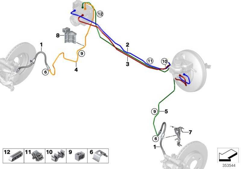 BMW純正パイプライン-DSC HydroagGregat-M10-M10（34306854905）| 34306854905