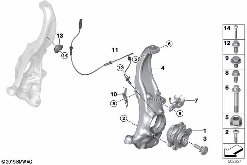 BMW純正ホルターブレーキホース外（34307991023）| 34307991023