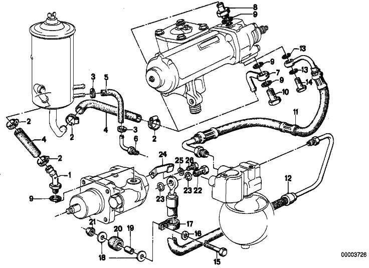 BMW本物のホース6x12mm 5シリーズ7シリーズ（34321119071）| 34321119071