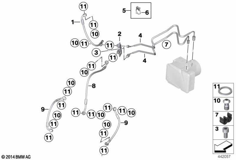 BMW本物のHOHLネジM10x1（34321599229）| 34321599229