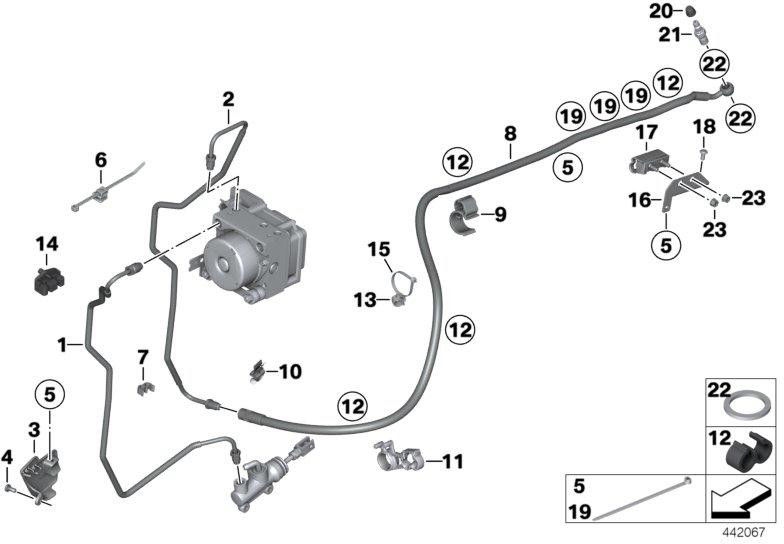 BMW純正ケーブルホルダー（34327698478）| 34327698478