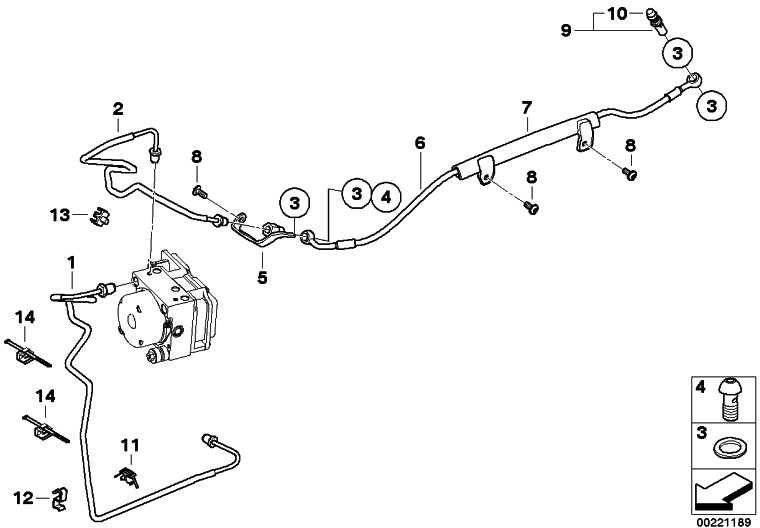 BMWホルダーとの本物のケーブルタイ（34327708473）| 34327708473