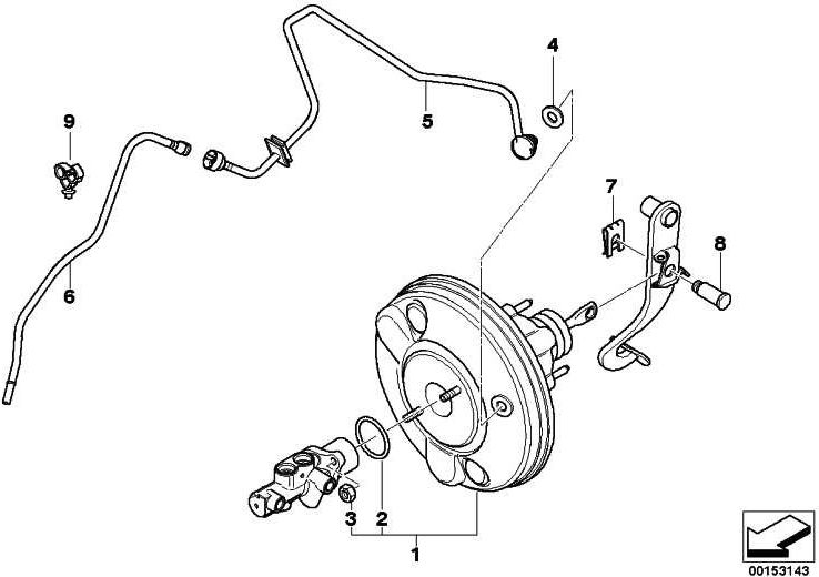 BMW本物のサブ圧力ラインmini（34336761454）| 34336761454