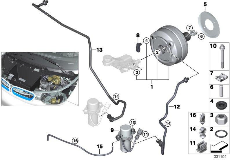BMW純正フラグホース（34336857232）| 34336857232