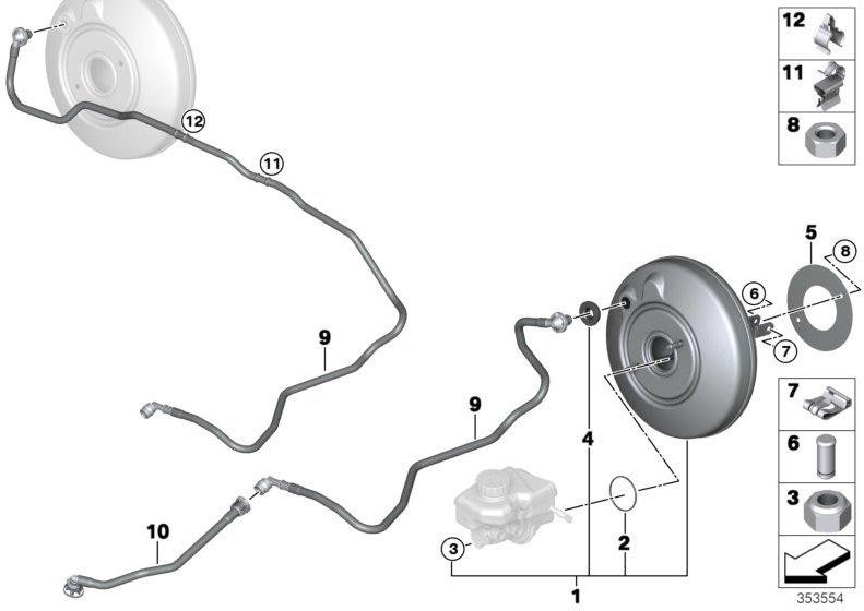 BMW純正ブレーキパワーアンプ（34336869016）| 34336869016