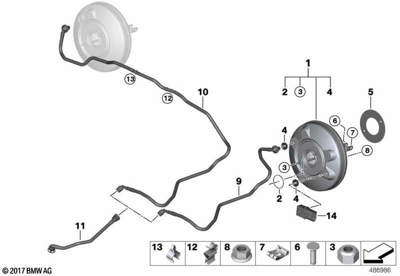 BMW純正ブレーキパワーアンプ（34336873440）| 34336873440