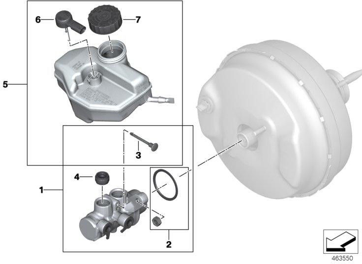 BMW本物の修理セットメインブレーキシリンダー（34336881095）| 34336881095