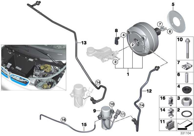 チェックバルブ付きのBMW純正セットLea（34337623234）| 34337623234