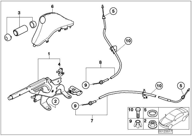 BMW純正ハンドブレーキレバーハンドルChromline Mini（34406774436）| 34406774436