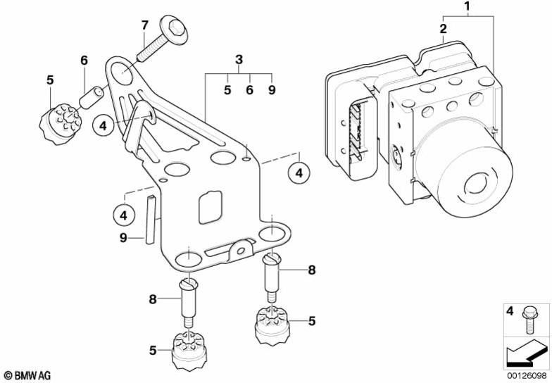 BMW本物の修理設定ABS（34526765326）| 34526765326