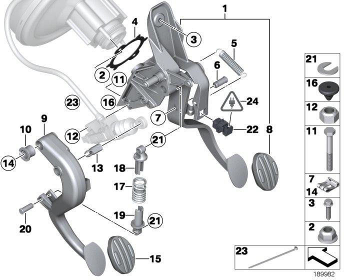 BMW純正ホルダー圧力スプリング内（35006879482）| 35006879482