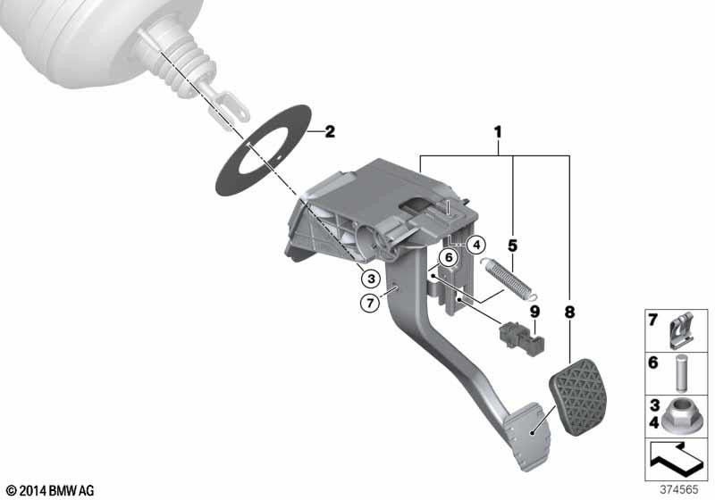 BMW純正フットレバレッジダブルクラッチトランスミッション（35006881148）| 35006881148