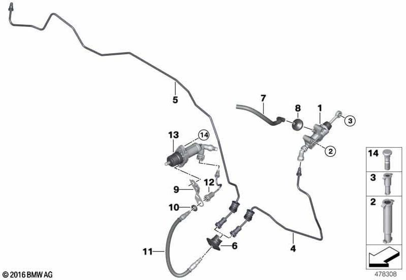 BMW純正ボルゼンゲーバーシリンダー（35006885867）| 35006885867