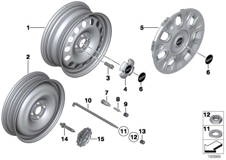 BMW純正交換用ホイールホールディングディスクミニ（36106781466）| 36106781466
