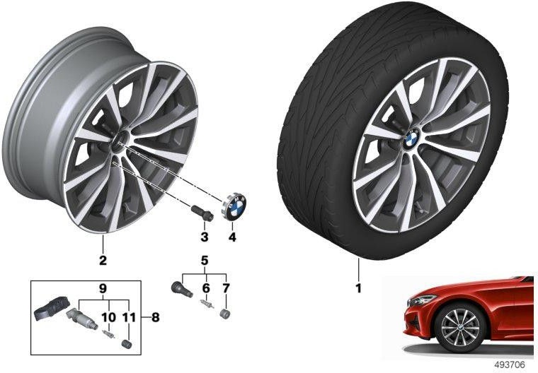BMW純正バルブキャップRDCI（36106879164）| 36106879164