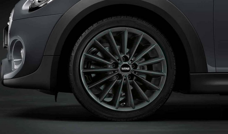 BMW純正ミニアルフェルジJCWマルチスポーク505ブラックマット7J X 17 ET 54フロントアクスル /リアアクスルF55 F56 F57 | 36106889636