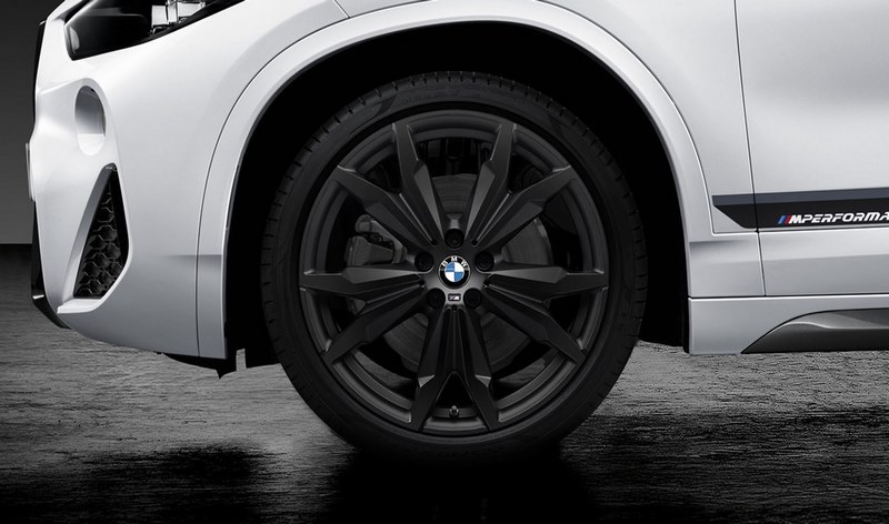 BMW本物のAlufelge M double -pear 717 Black Matt 8J x 20 et 50フロントアクスル /リアアクスルX1 F48 X2 F39 | 36106893529