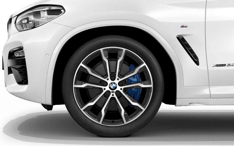 BMW本物のAlufelge M double -Pakes 699 Bicolor（orbitgrey / glossy）9.5j x 20 et 43リアアクスルX3 G01 X4 G02 | 36108010269