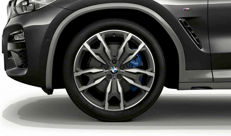BMW本物のAlufelge M double -pear 787 orbitgrey 9.5j x 20 et 43リアアクスルx3 g01 x4 g02 | 36108073792