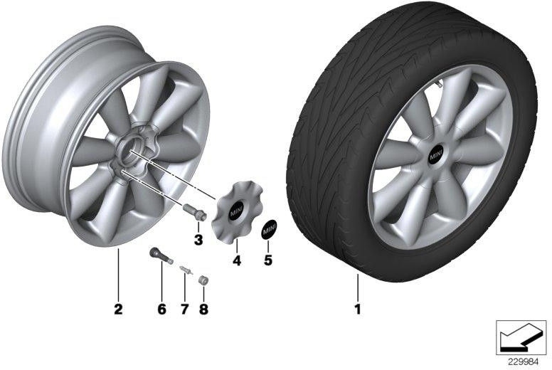 BMW本物のハブカバーアントララサイト18 "（36109804380）| 36109804380