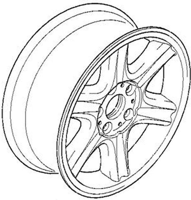 BMW本物のAlufelge Sternpichen-Styling II 10 Silver 7j x 16 et 20フロントアクスル /リアアクスル5シリーズE34 | 36111092529