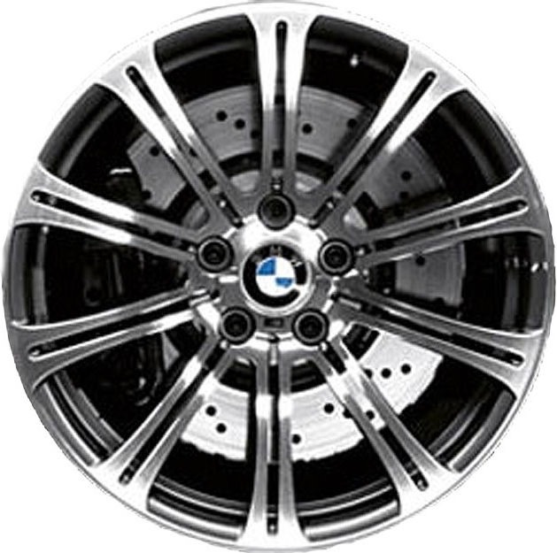 BMW本物のアルフェルジMダブルピア220シルバー（鍛造）9.5J x 19 et 23リアアクスルM3 E90 E92 E93 | 36112283556