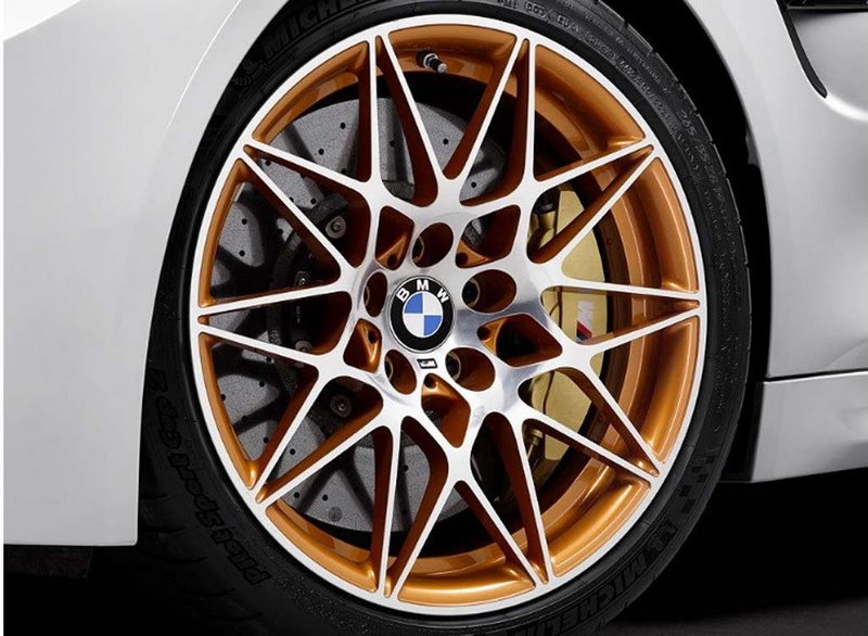 BMW本物のAlufelge M Stars Spoke 666 Acid Orange Metallic 9.5j x 19 et 29フ​​ロントアクスルM4 F82 GTS | 36112287510