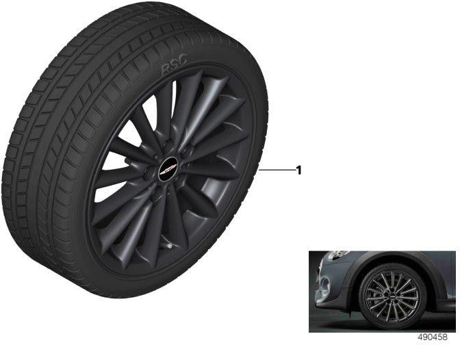 BMW本物のrdci完全な完全な冬のブラックマット205/45R17 88V（36112461642）| 36112461642