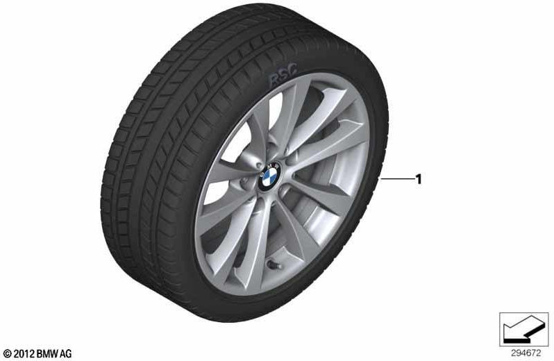 BMW本物のRDCI完全コンパートコンプリートウィンターLMソフトコンパウンド225/55R17 97R（36112463308）| 36112463308
