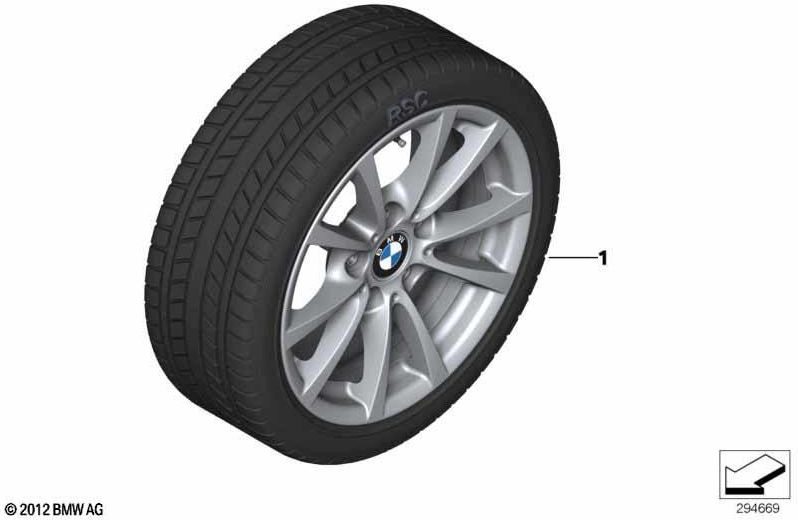 BMW純正RDCI完全コンパートコンプリートウィンターライトメタル205/60R16 96H（36112464241）| 36112464241