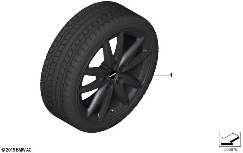 BMW純正rdci完全な完全な冬シュワルツ205/55R18 96H（36112471525）| 36112471525