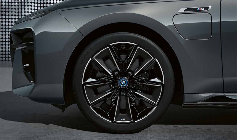 BMW本物のアルフェルジM空力ホイール909 Bicolor（Jet Black uni / hard -on）9j x 21 et 24フロントアクスル7er G70 | 36115A41F78