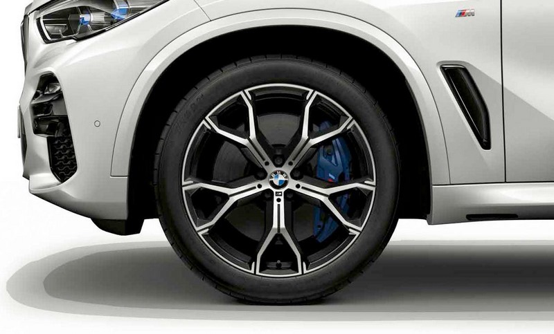 BMW本物の完全なホイールM Y-Speiche 741 bicolor（orbitgrey / glossy）21インチx5 g05 lci x6 g06 lci rdci（ミキシングタイヤ）| 36115A818D3
