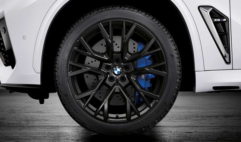 BMW本物の完全なホイールMパフォーマンススタースポーク809ブラックマット21/22インチx5m F95 LCI X6M F96 LCI RDCI（ミキシングタイヤ）| 36115A818E0