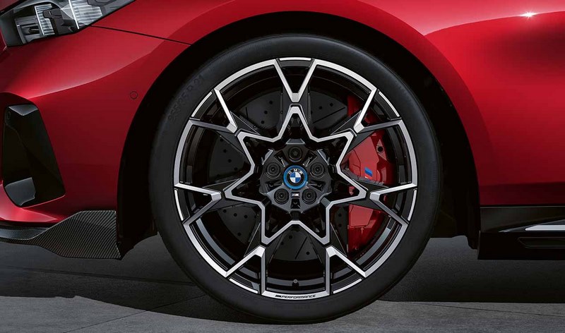 BMW本物の完全なホイールMクロス-Savings 943 Bicolor（Jet Black Uni / High -Gloss）21インチ5シリーズG60 G61 RDCI（ミキシングタイヤ）| 36115A8E0C9