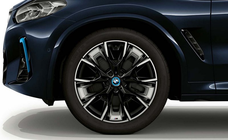 BMW本物の完全なホイールM空力890 Bicolor（Jet Black Uni / Herracht）20インチIX3 G08 RDCI（ミキシングタイヤ）| 36115A96F90