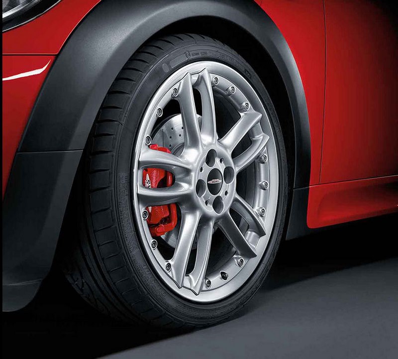 BMW本物のミニアルフェルジダブルスポークR109コンポジット7J X 18 ET 52シルバーフロントアクスル /リアアクスルミニR53 R55 R56 R58 R59 | 36116777357