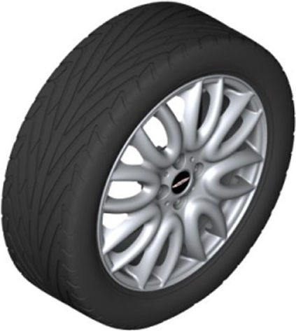 BMW本物のミニアルフェルジJCW GP2 R137 BLACK 5.5 J X 17 ET 33フロントアクスル /リアアクスルR56 | 36116856223