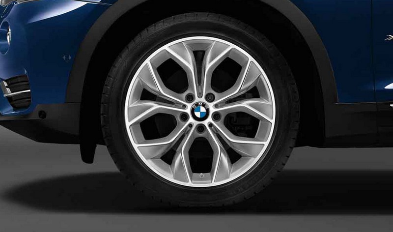 BMW本物のAlufelge Y-Speiche 608 Reflex Silver 9.5j x 19 et 48 Hinter Axle x3 f25 x4 f26 | 36116862891