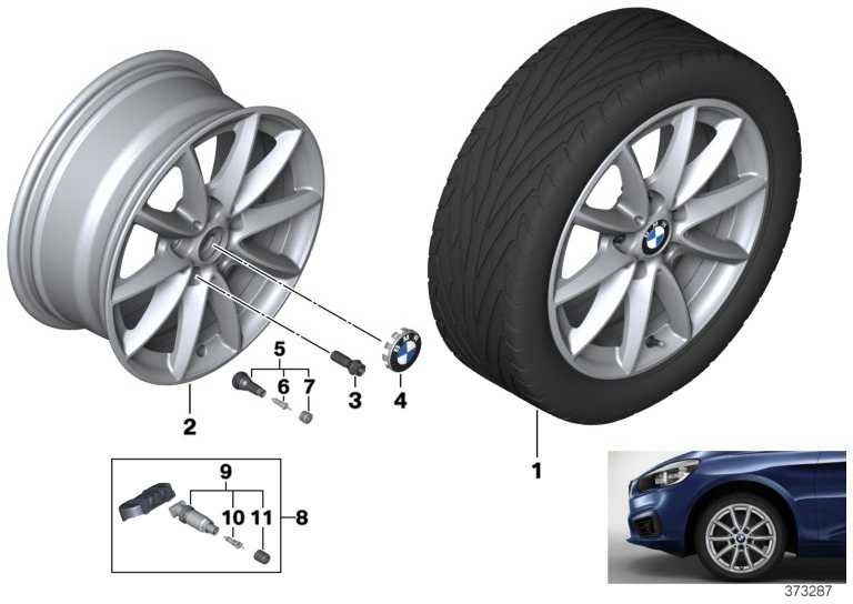 BMW本物のウィンドルホイールライト金属反射銀7JX16 Star CMS Star（361116876692）| 36116876692