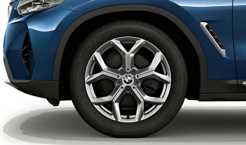 BMW純正Alufelge Y-Speiche 693 Bicolor（Ferricgrey / Hardscreen）7.5j X 19 ET 32フロントアクスル /リアアクスルX3 G01 X4 G02 | 36116877327
