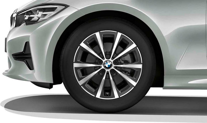 BMW純正Alufelge V-Speiche 775 Orbitgrey 7.5j x 17 et 30フロントアクスル /リアアクスル3シリーズG20 G21 4シリーズG22 | 36116883517