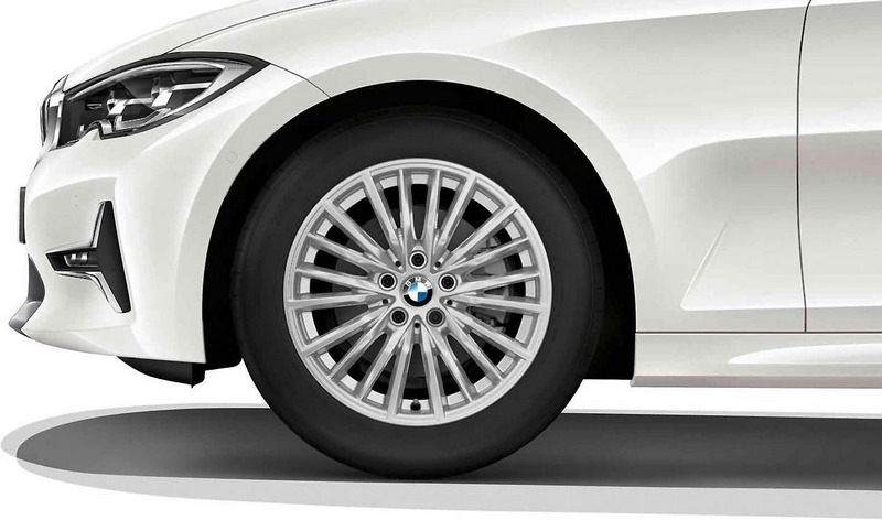 BMW純正アルフェルジダブルペイク771反射銀7.5J x 17 ET 30 VORDER AXLE / LEAR AXLE 3シリーズG20 G21 4シリーズG22 | 36116883519