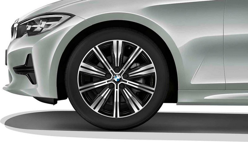 BMW純正Alufelge Double -Pakes 782 Bicolor（Jet Black Uni / Herracht）7.5j x 18 et 25フロントアクスル /リアアクスル3シリーズG20 G21 4シリーズG22 G23 | 36116883524