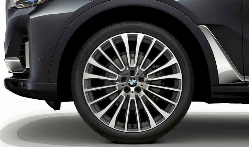 BMW本物のAlufelge Y-Speiche 757 Ferricgrey 9.5j x 22 et 32​​フロントアクスルX7 G07 | 36116885144