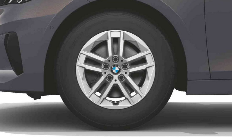 BMW純正アルフェルジダブルペイク186洗練されたシルバーユニコロ7j x 16 et 41フロントアクスル /リアアクスル2シリーズU06 | 3611688838