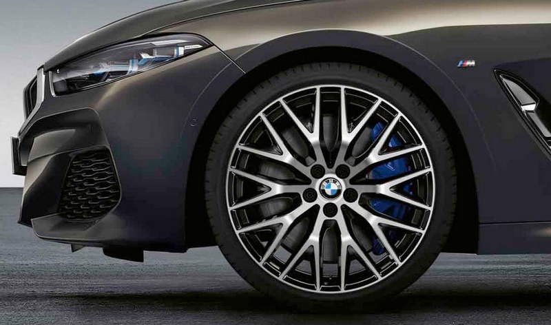 BMW純正Alufelge Kreuzspeiche 636 Bicolor（Black / Glossy）9J X 20 ET 41リアアクスル8シリーズG14 G15 G16 | 36116891733