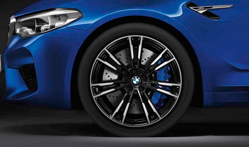BMW本物のAlufelge M double -Pakes 706 Bicolor（Black / Glossy）9.5J x 20 et 28フロントアクスルM5 F90 | 36117857077