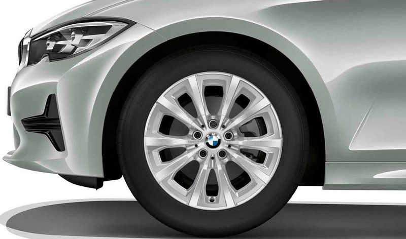 BMW純正Alufelge v-Speiche 775 Reflex Silver 7.5j x 17 et 30フロントアクスル /リアアクスル3シリーズG20 G21 | 36117915323